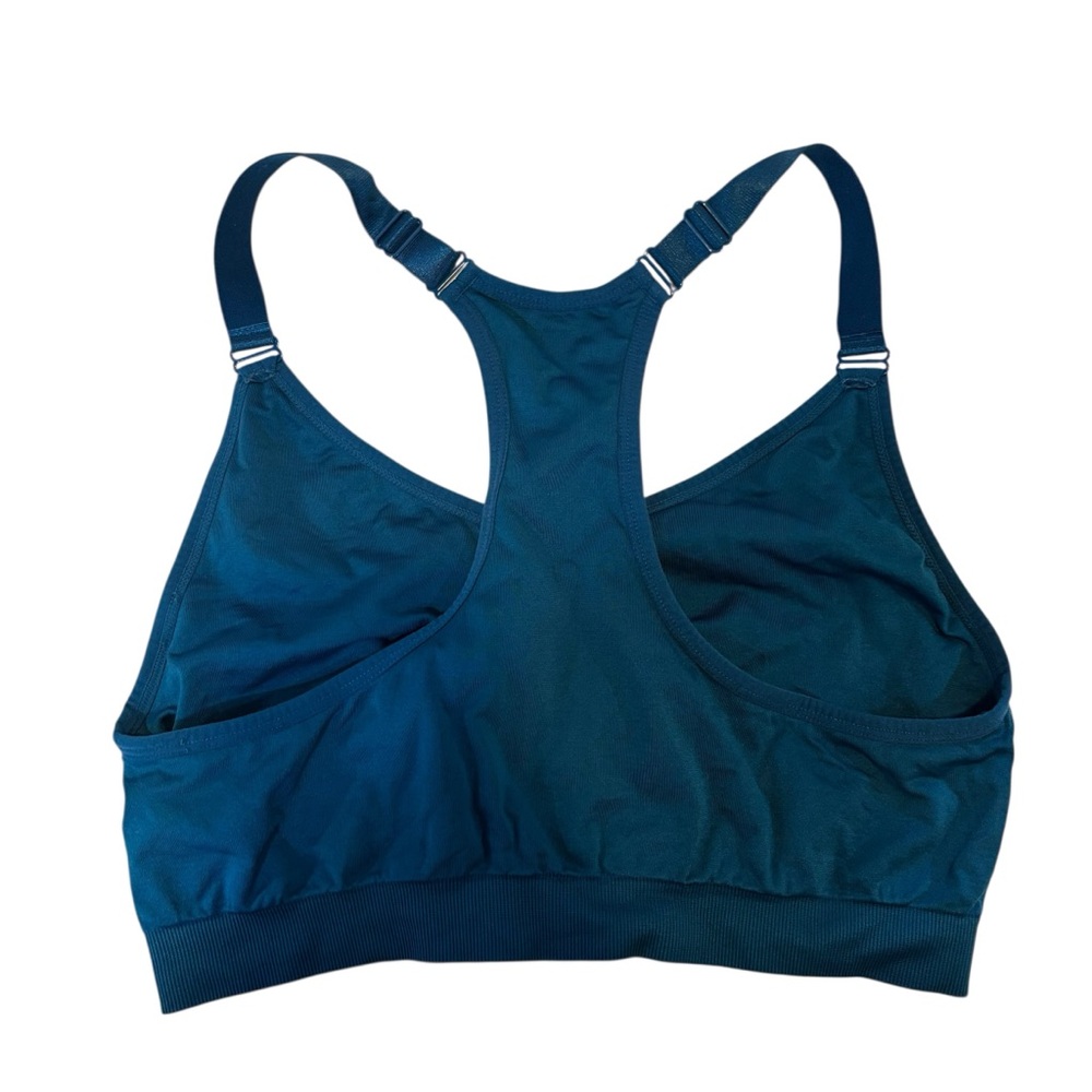 PUMA Women's 4 Keeps Training Sports Bra racerback stretch teal size large - Picture 3 of 8